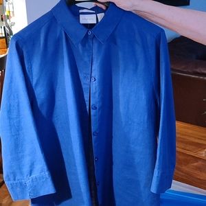 Chico's women's long linen blouse.